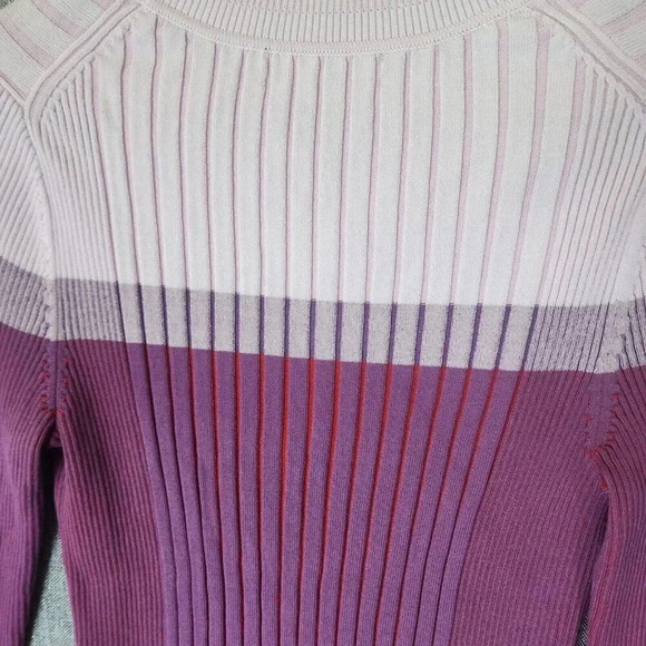 Banana Republic Color-Blocked Sweater Small Multicolor Crew Neck Long Sleeve - Picture 7 of 10